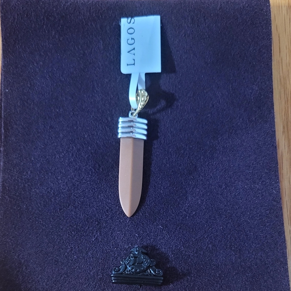 LAGOS Antem Matte Tan Ceramic Blade Amulet